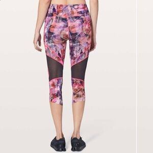 Lululemon On Pace Crop 21” Sun Dazed Multi Pink 10